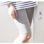 PETITMARIE Liền Mạch Rayon Bà Bầu Capri Quần Legging 2 Màu Mềm Mại Co Giãn Quần Short Mang Thai