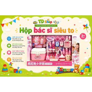 Bộ Đồ Chơi Bác Sĩ Nha Khoa Cho Bé Gái – Set Khám Răng Dentist Mini Dễ Thương, Có Hộp Đựng, Đồ Chơi Nhập Vai