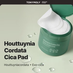 TONYMOLY Bông Toner cho da nhạy cảm (70 miếng) Houttuynia Cordata Cica Calming Toner Pads