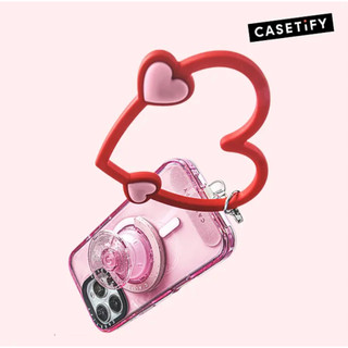 Casetify - Vòng tay điện thoại trái tim / hoa / trái cây (đỏ, hồng, đen, periwinkle) anh đào