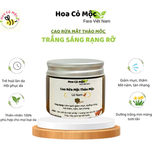 Cao Rửa Mặt Thảo Mộc 100g Dưỡng trắng mịn - Cao lá nam giảm thâm dưỡng trắng Fara