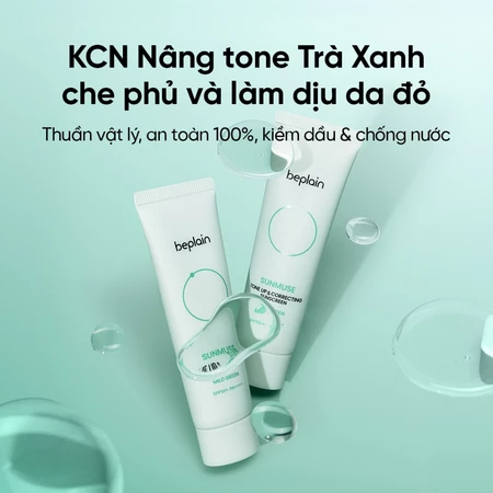 Kem chống nắng BEPLAIN Sunmuse thuần Vật Lý Trà Xanh SPF 50+ PA++++ 50ml