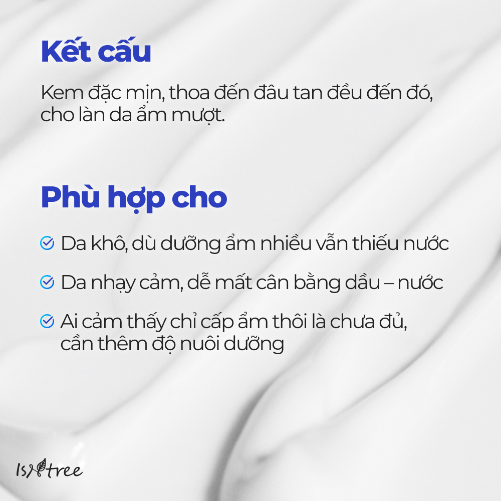 ISNTREE Kem Dưỡng Ẩm Chuyên Sâu Hyaluronic Acid Moist 100ml