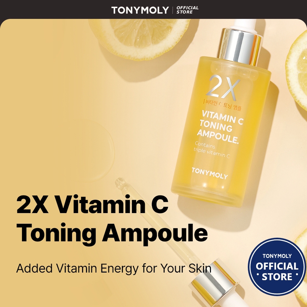 TONYMOLY Tinh chất Serum làm sáng & chống lão hóa 2X Vitamin C Toning Ampoule 50ml