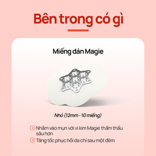 [Snow2plus CHÍNH THỨC] Miếng dán AC Magiê (Nhỏ, 10 miếng vá) / Loại bỏ mụn nhanh chóng / Da phục hồi 8 giờ / Miếng dán kim / Miếng dán lúm đồng tiền