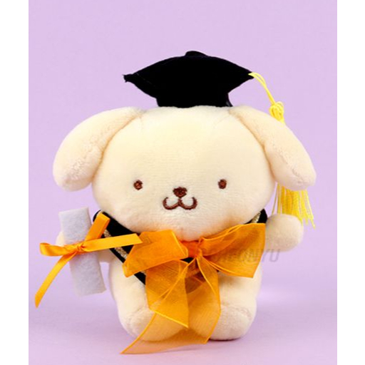 [SANRIO] Mũ tốt nghiệp mới Túi sang trọng Charm Móc khóa 13cm