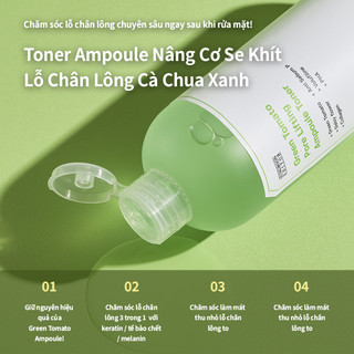 [SUNGBOON EDITOR] Nước hoa hồng ampoule nâng cơ, chăm sóc lỗ chân lông Green Tomato 350ml