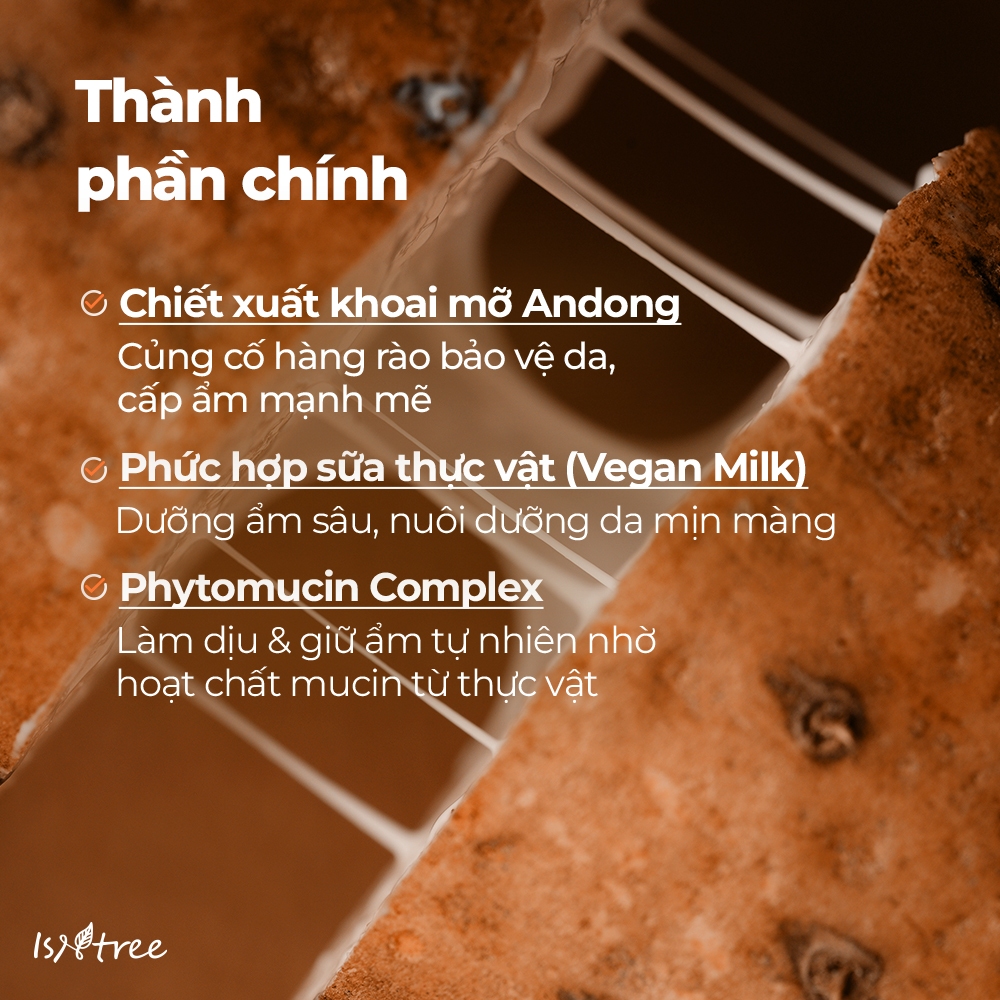 ISNTREE Sữa Tẩy Trang Thuần Chay Khoai Mỡ 220ml