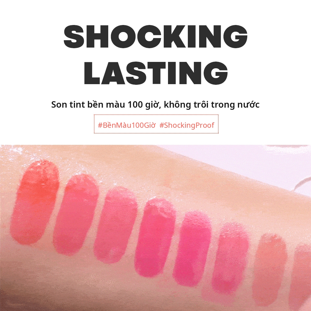 TONYMOLY Son tint xăm môi Perfect Lips Shocking Lâu trôi Chống nước