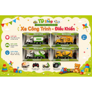 XE CÔNG TRÌNH ĐIỀU KHIỂN TỪ XA RC – CẦN CẨU & XE RÁC, XE BỒN SIÊU NGẦU CHO BÉ