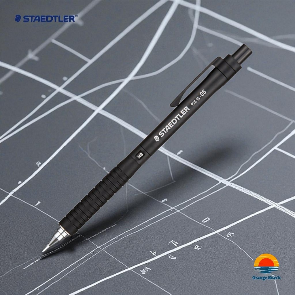 STAEDTLER 925 15 But Chi Ky Thuat Den/Grip Chong Truot/0.3 0.5 0.7 0.9mm/Japan/4 Kieu Chinh
