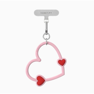 Casetify - Vòng tay điện thoại trái tim / hoa / trái cây (đỏ, hồng, đen, periwinkle) anh đào