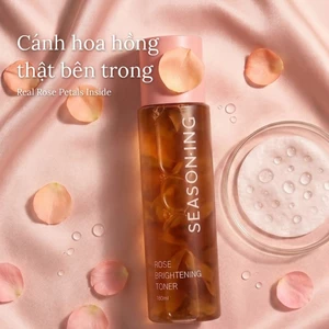 Rose Toner | SEASON:ING Nước Hoa Hồng 180ml | Real Rose Petal Niacinamide Dưỡng Ẩm K-Beauty
