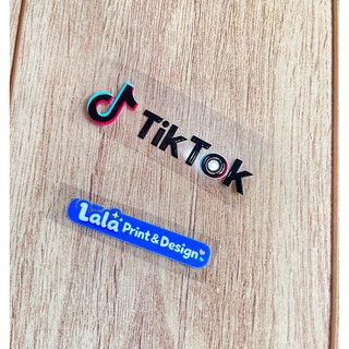 Tem Decal UV DTF logo TikTok Dán điện thoại | Dán Thân Xe Máy | Dán Xe Điện | Dán xe ô tô | Dán Bình Nước