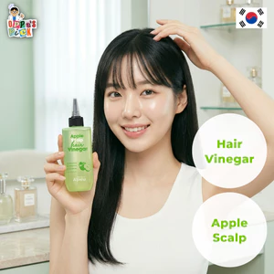 Giấm Xả Tóc The Pure Green Apple Scalp Kiềm Dầu Khử Mùi Da Đầu (195ml)