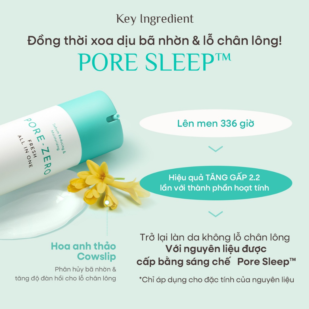 [OBgE Chính hãng] Sữa Dưỡng Da Kiểm Soát Nhờn Pore Zero Fresh All in One 150ml | Kết Thúc Tươi Mát | Công Thức Kiềm Dầu | Hiệu Ứng Làm Mát | Chăm Sóc Lỗ Chân Lông 5 Bước