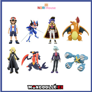 Pokemon Moncolle Nhân Vật Huấn Luyện & Pokemon Ash-Greninja Cynthia Mega Garchomp Leon Charizard Steven Mega Metagross