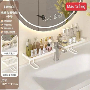 kệ để đồ nhà tắm dán tường đa năng – kệ đựng mỹ phẩm, sữa tắm, đồ dùng phòng tắm tiện lợi