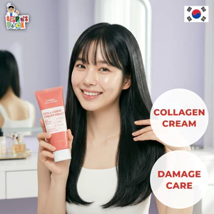 Kem Ủ Tóc Collagen Phục Hồi Tóc Hư Tổn Khô Xơ Do Uốn Nhuộm (150ml Dạng Tuýp)