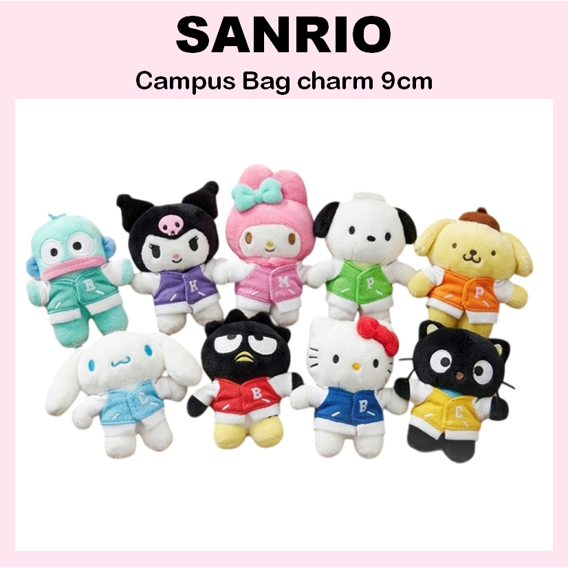 [SANRIO] Túi đựng khuôn viên trường 9cm (Kitty / Mymelody / Kuromi / Cinnamoroll / Pompompurin / Pochacco / Hangyodon / Badtz-maru / Chococat)