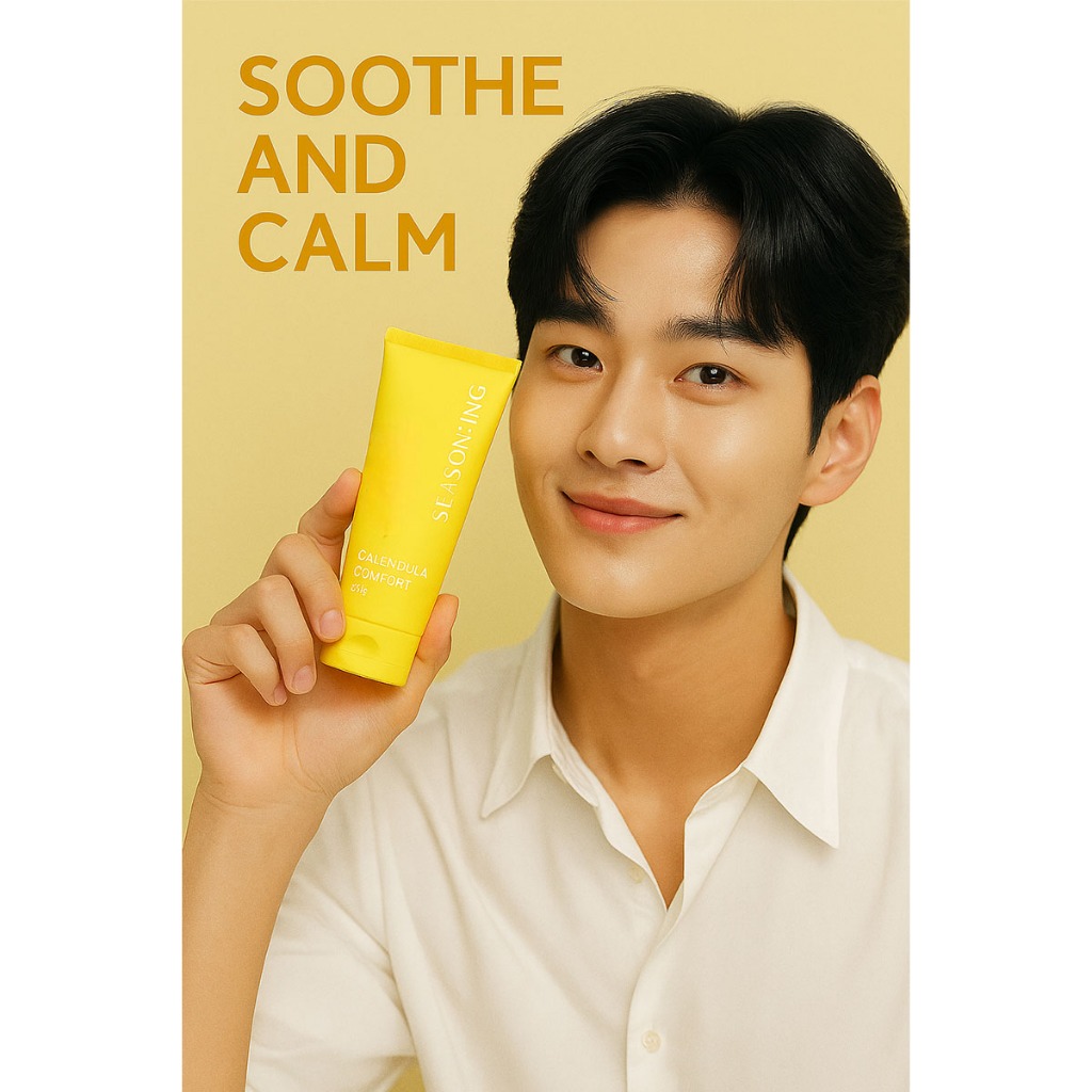 Calendula Cream | SEASON:ING Kem Dưỡng Hoa Cúc 80ml | Niacinamide Ceramide Da Nhạy Cảm K-Beauty