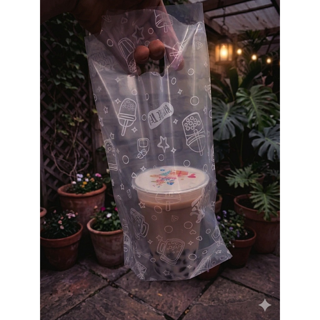 1kg túi trà sữa đựng 1ly có in size 17cm x 32cm-hàng nguyên sinh-không mùi(108-115 túi)