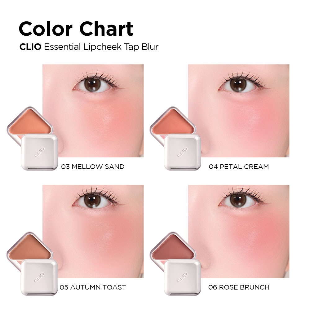 [CLIO - MÀU MỚI] Môi & Má Hồng Mịn Lì Blur ESSENTIAL LIPCHEEK TAP BLUR - 4.5g