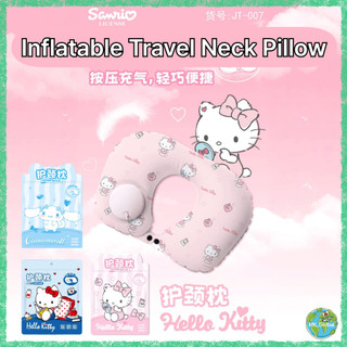 [Sanrio] Gối Cổ Hình U Hello Kitty Bơi Trong Không Khí | Xốp Thổi Cầm Đi Du Lịch In Hình | Nhẹ & Dễ Thương Phụ Kiện Du Lịch