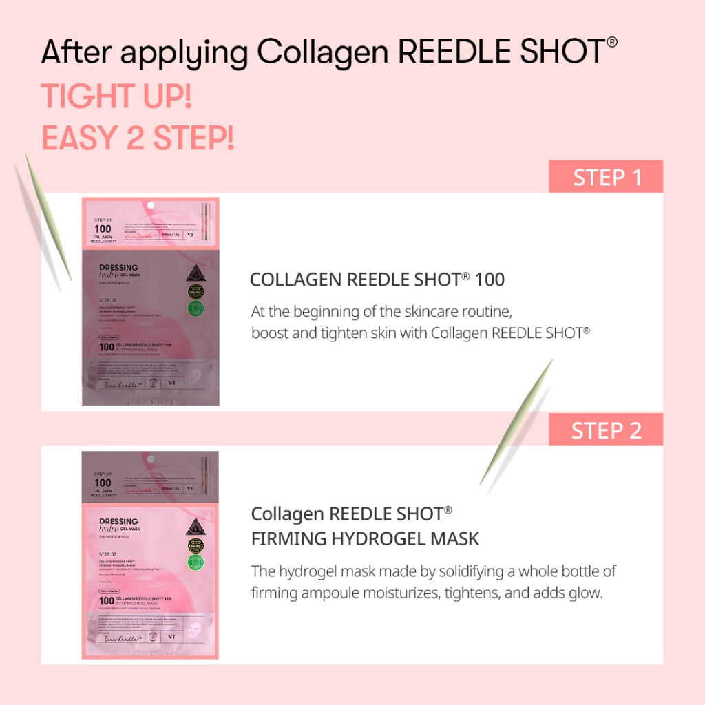 [VT] Mặt nạ Hydrogel Reedle Shot 4 bộ 6 loại (Tổng cộng 24 chiếc) Collagen, Centella Asiatica, Retinol, Vitamin, Hyaluronic Acid, PDRN Gel Mask [Flagship chính thức]