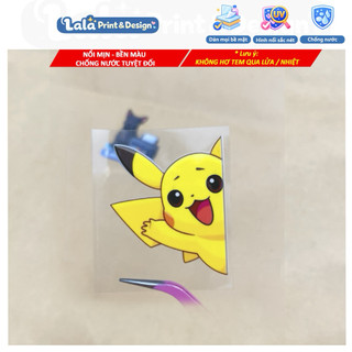 Tem Dán UV DTF POKÉMON Dán Biển Số Xe Ô tô, Dán Biển Số Xe Máy | Dán Kính Xe Ô Tô | Dán Vali | Dán Laptop chống nước