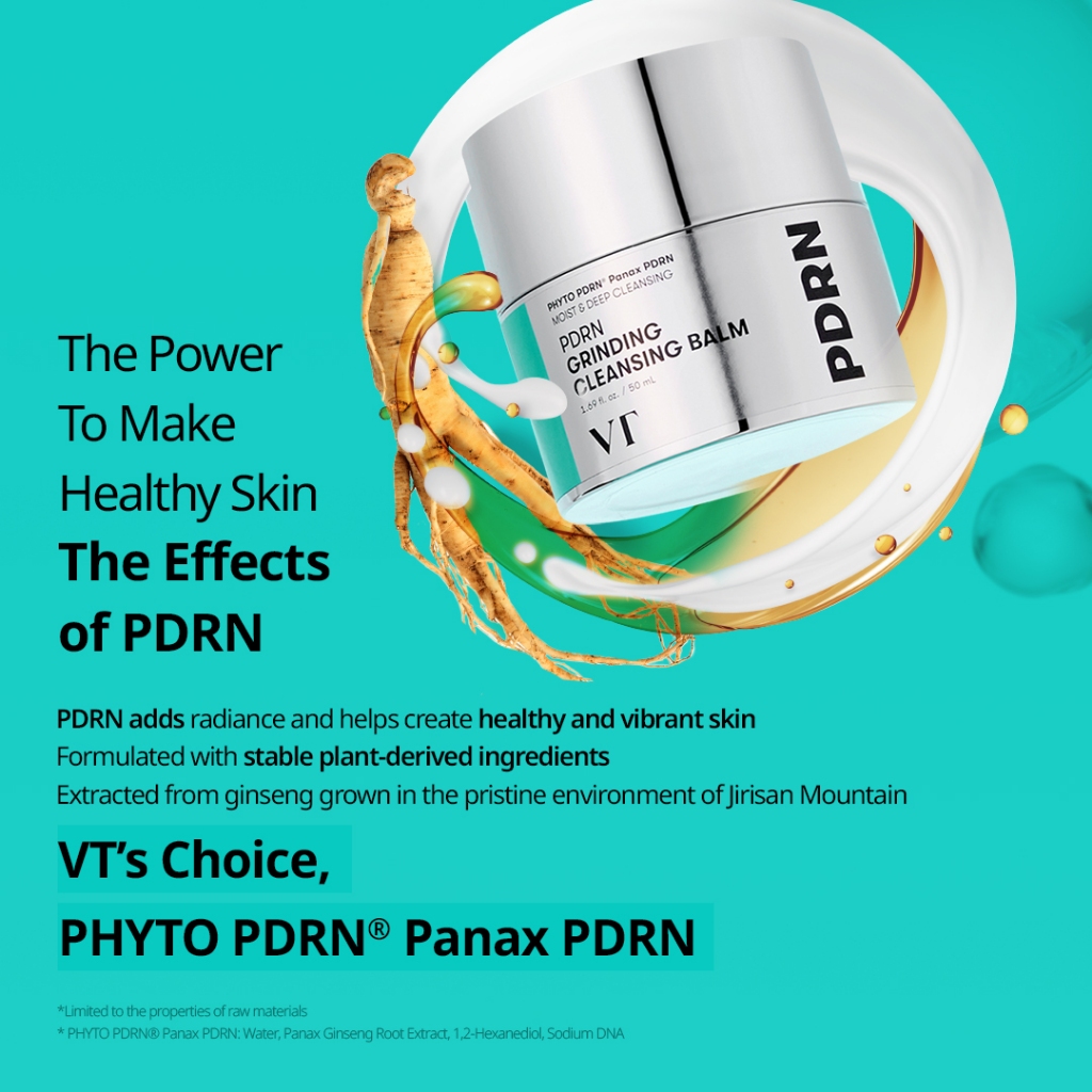 [VT] PDRN Grinding Cleansing Balm 50ml – Sữa Rửa Mặt & Tẩy Trang Sâu, Công Thức Dầu Chuyển Thành Sữa [Flagship chính thức]