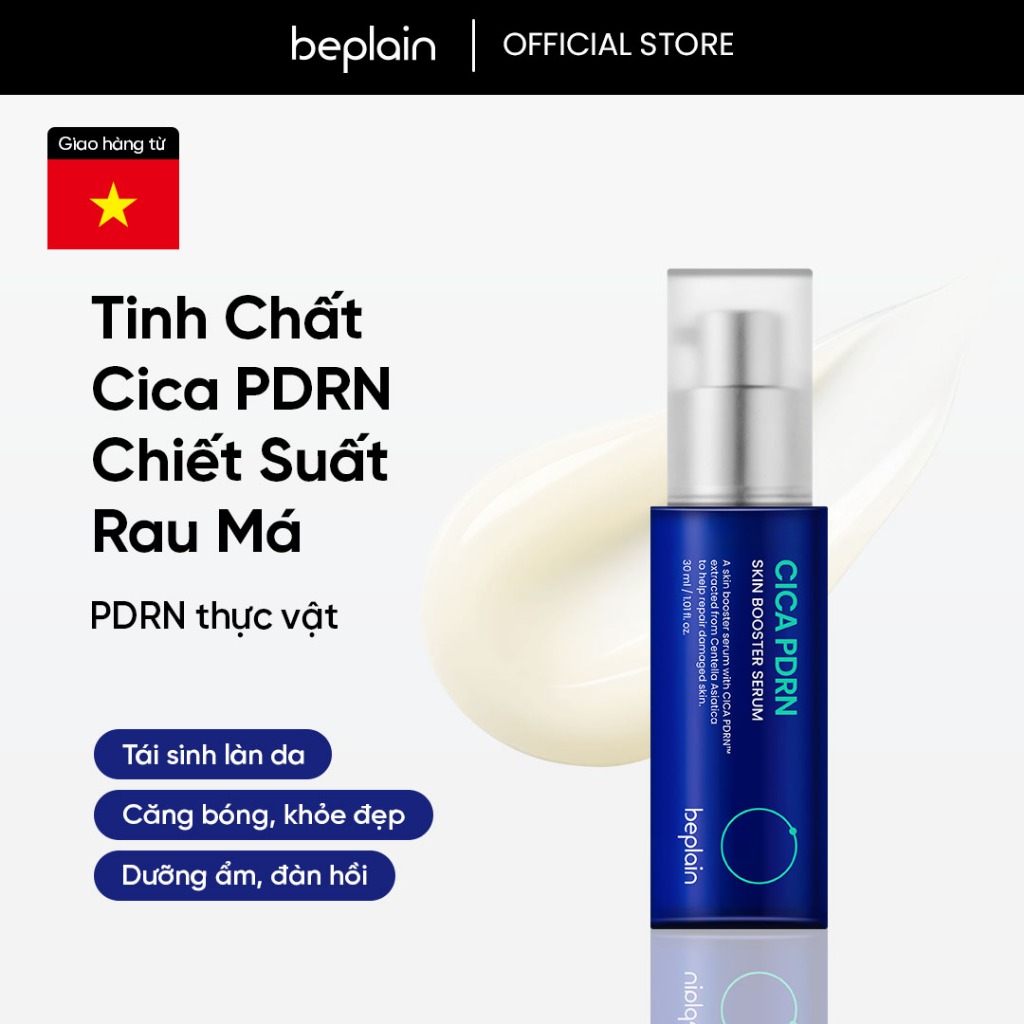 [Beplain Chính Hãng] Tinh Chất Serum Rau Má PDRN – Phục Hồi, Cấp Ẩm, Căng bóng, Tái Sinh Làn da & Giúp da săn chắc 30ml
