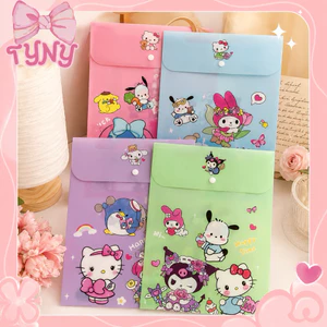 Bìa hồ sơ bìa A4 túi đựng tài liệu hoạt hình TẶNG 1 gôm tẩy Kuromi