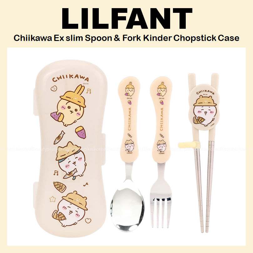 [LILFANT] Bộ thìa & nĩa mỏng Chiikawa Ex
