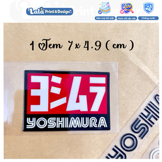 Tem Decal UV DTF YOSHIMURA Dán Pô Xe | Dán Phuộc xe| Dán Xe Ô tô | Dán Xe Máy | Dán xe điện
