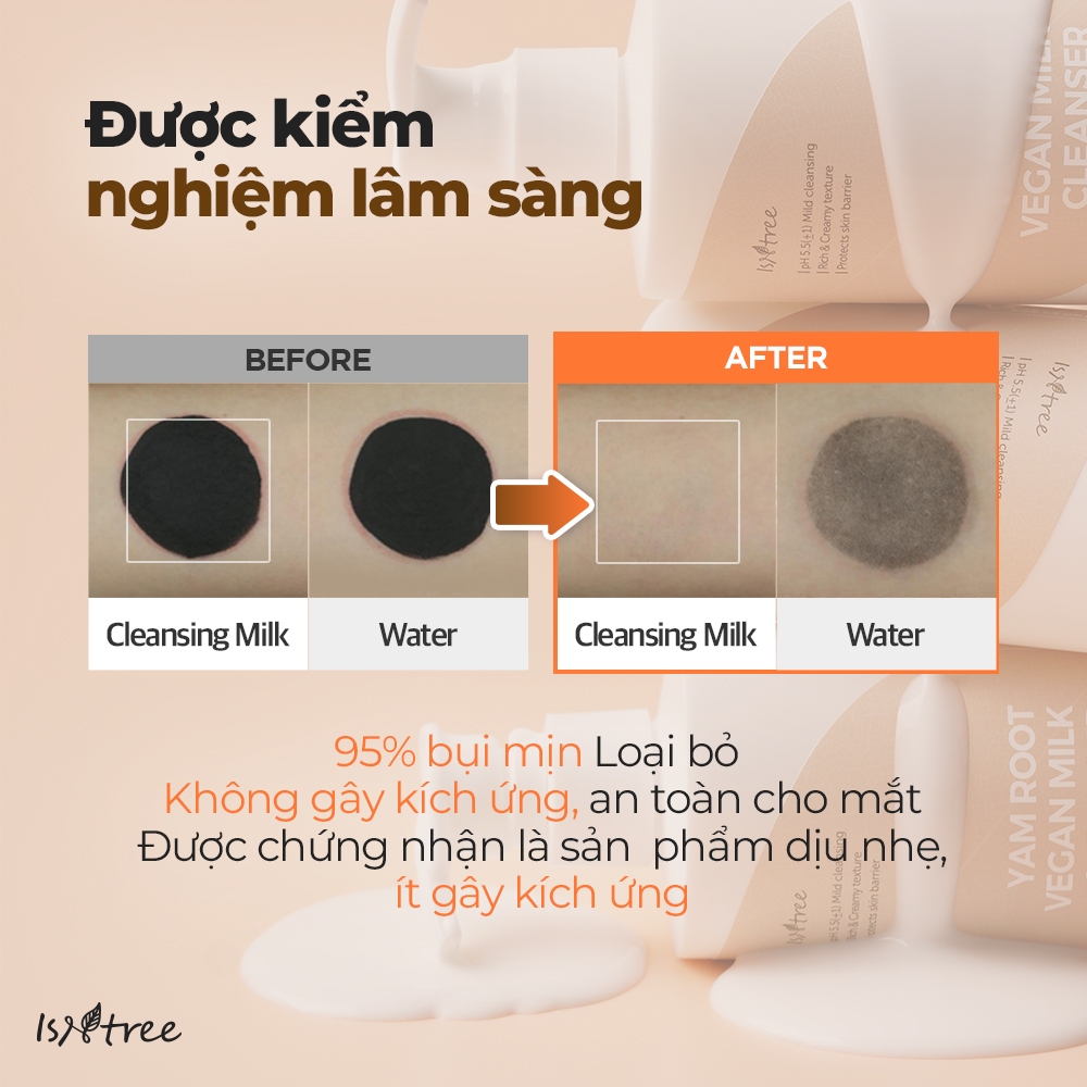 ISNTREE Sữa Tẩy Trang Thuần Chay Khoai Mỡ 220ml