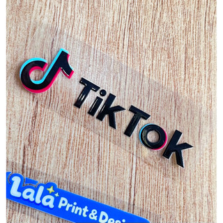 Tem Decal UV DTF logo TikTok Dán điện thoại | Dán Thân Xe Máy | Dán Xe Điện | Dán xe ô tô | Dán Bình Nước