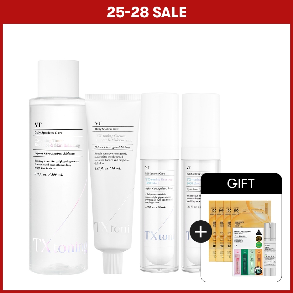 [VT] TX-Toning Set dành cho da rạng rỡ chăm sóc vết thâm và Melanin [Flagship chính thức]