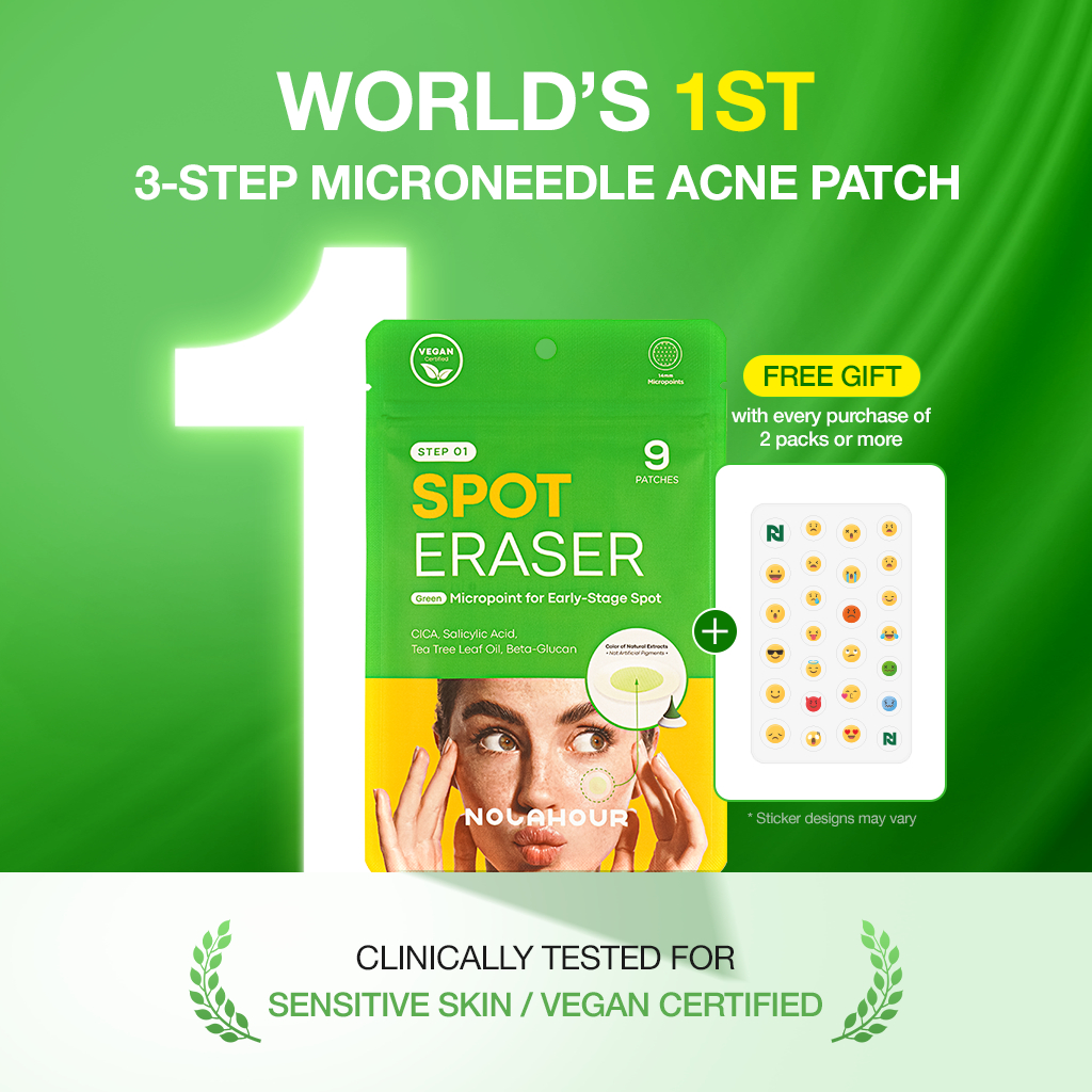 NOLAHOUR Spot Eraser Green Miếng Dán Làm Dịu Mụn Mới Nổi, Giảm Đỏ Trước Khi Lên Mủ