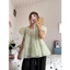 🌸 DEMI TOP – Áo Babydoll Tay Phồng Nàng Thơ Hàn Quốc Siêu Xinh 🌸