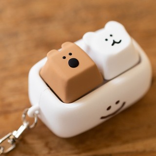 [Dinotaeng] Móc Khóa Keycap Bấm Được Quokka & Bobo | Móc Khóa Dễ Thương | Phụ Kiện Bàn Phím | Đồ Sưu Tầm