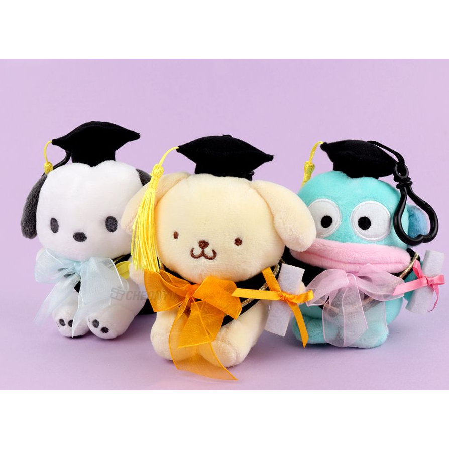 [SANRIO] Mũ tốt nghiệp mới Túi sang trọng Charm Móc khóa 13cm