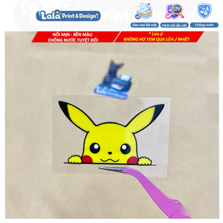 Tem Dán UV DTF POKÉMON Dán Biển Số Xe Ô tô, Dán Biển Số Xe Máy | Dán Kính Xe Ô Tô | Dán Vali | Dán Laptop chống nước