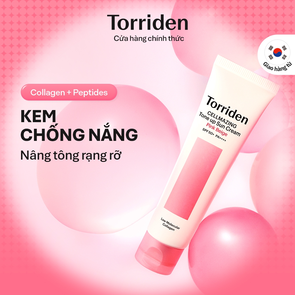 [Torriden Chính hãng] Kem chống nắng nâng tông rạng rỡ CELLMAZING, 60ml, Sunscreen