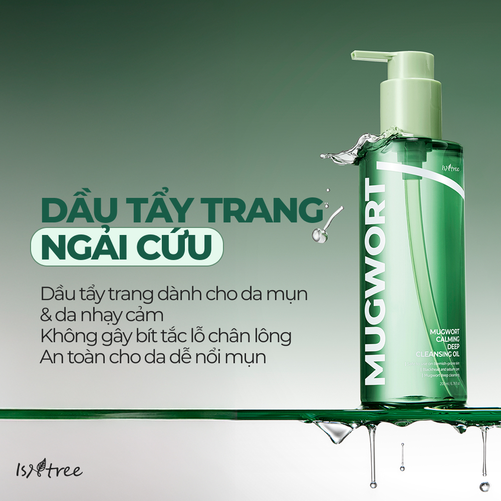 ISNTREE Dầu Tẩy Trang Ngải Cứu Làm Dịu Da 200ml