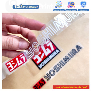 Tem Decal UV DTF YOSHIMURA Dán Pô Xe | Dán Phuộc xe| Dán Xe Ô tô | Dán Xe Máy | Dán xe điện