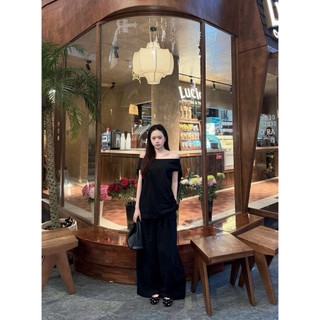 𝙀𝙑𝙀𝙍 𝙏𝙊𝙋 - Áo Linen Trễ Vai