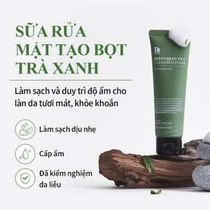 Sữa Rửa Mặt Trà Xanh Deep Green Tea Cleansing Foam 120g – Làm sạch dịu nhẹ, hỗ trợ kiểm soát bã nhờn, chăm sóc da dầu