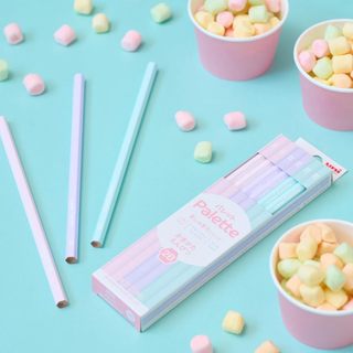 Uni Palette 2B Pencils 12pcs/Bút chì gỗ cao cấp/Dreamy Marshmallow/Dụng cụ học tập/Hàng Nhật