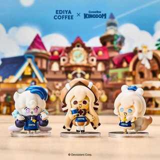 Đồ chơi sưu tập Milky Way Cookie Cream Ferret Caramel Choux Cookie Run Kingdom x Ediya Coffee hình giới hạn